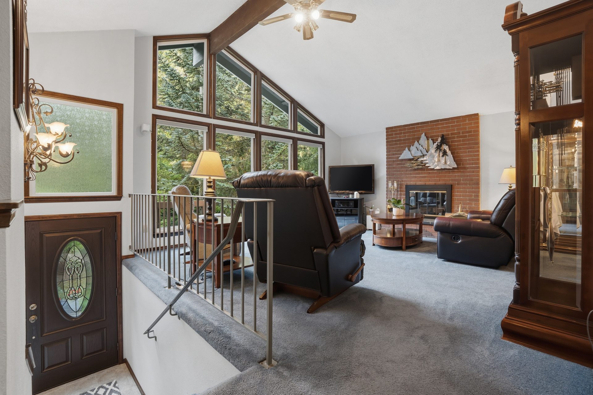 Entry & Vaulted Living Room