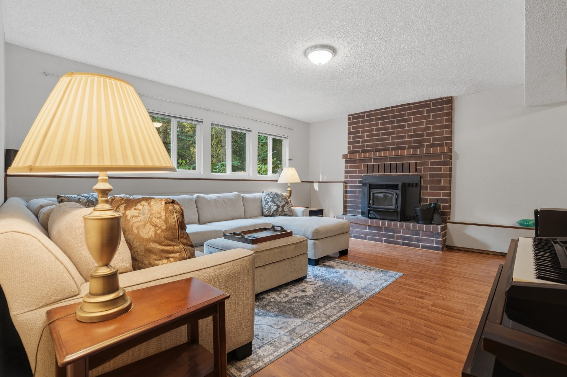 Lower Level Family Room · Second Fireplace